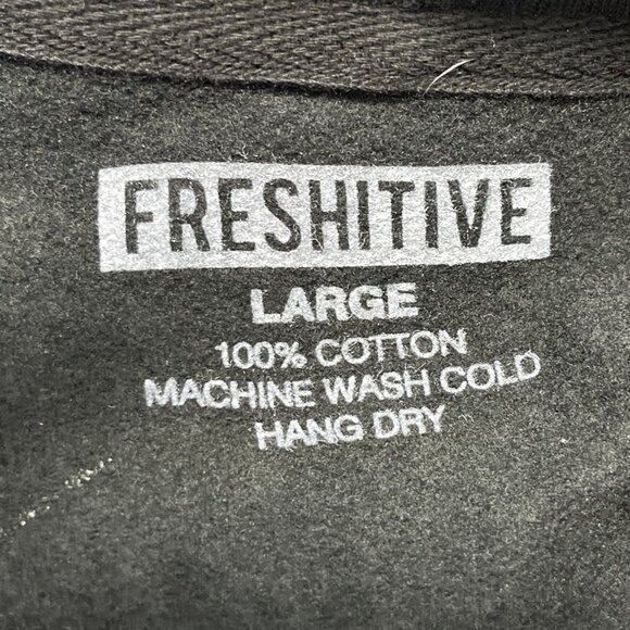 Freshitive Black LA Streetware Hoodie Sz L - Picture 6 of 7